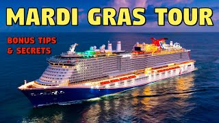 Carnival Mardi Gras 2022 Full Ship Tour  Bonus Tips amp Secrets [upl. by Nauqad]