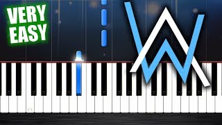 Alan Walker  Faded  Piano Tutorial but its TOO EASY almost everybody can play it [upl. by Merissa]