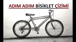 BİSİKLET ÇİZİMİ  KARAKALEM KOLAY BİSİKLET ÇİZİMİ [upl. by Odraleba190]