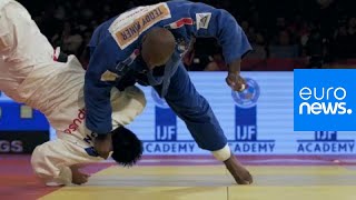 Judo  Teddy Riner soffre lor au Grand Slam de Brasilia [upl. by Wetzell]