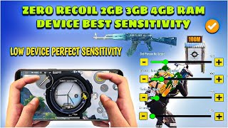 2GB 3GB 4GB 6GB RAM LOW DEVICE BEST SENSITIVITY SETTINGS  BGMI  PUBG BEST GYRO amp NO GYRO SETTINGS [upl. by Sekofski]