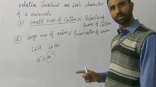 Fajan rule  chemical bonding  class 11 [upl. by Drofdarb]