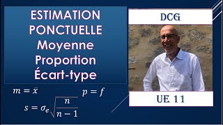 ESTIMATION PONCTUELLE DUNE MOYENNE DUNE PROPORTION ET DUNE VARIANCE [upl. by Romanas]