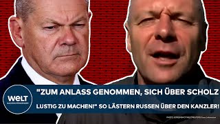 PUTINS KRIEG quotZum Anlass genommen sich über Scholz lustig zu machenquot So lästern Russen über ihn [upl. by Asecnarf]