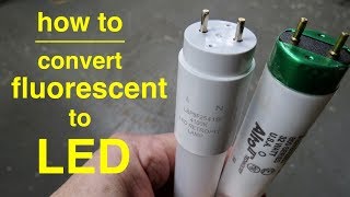 How To Convert T8 Fluorescent Lights to LED ● Explained in Simple Terms [upl. by Yennek516]