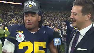 INTERVIEW Michigan’s Junior Colson knew ‘something great was going to happen in the Rose Bowl’ [upl. by Reba]