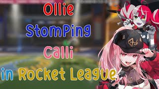 Ollie just Stomping Calli in Rocket League with the power of ANIME [upl. by Hiller588]