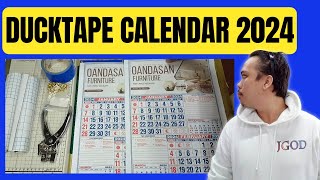 DUCKTAPE PWEDE SA COMMERCIAL CALENDAR 2024  PAMALIT SA CLIPPING METAL PAG NAUBUSAN [upl. by Nairdna]