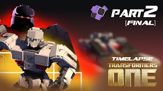 Making TRANSFORMERS ONE D16Megatron Minecraft Model timelapse Part 2 FINAL [upl. by Rus72]