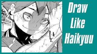 HOW TO DRAW LIKE HAIKYUU  Haruichi Furudate [upl. by Huberto]