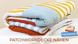 PATCHWORKDECKE nähen ♥ [upl. by Harbison651]