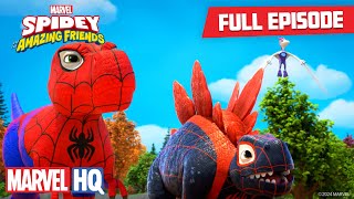 Go DinoWebs Go  Full Episode  Spidey and His Amazing Friends  disneyjunior MarvelHQ [upl. by Rozella699]