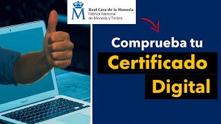 Como Comprobar el Certificado Digital 2024 ✅ VERIFICAR Certificado Digital FNMT [upl. by Frankhouse]