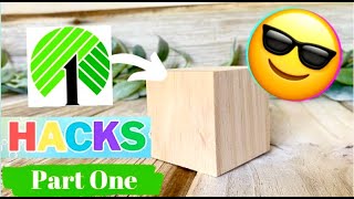 BRILLIANT 🤯 Dollar Tree DIY Crafts using Wood Blocks [upl. by Hecklau285]