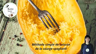 Façon SIMPLE de cuire la Courge Spaghetti AU FOUR [upl. by Ezarras46]