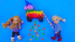 Elsa and Anna toddlers birthday party and pinata [upl. by Silvana870]