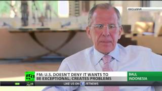 Russian FM Sergey Lavrov interview to RT [upl. by Joerg940]