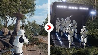 Galactic Assault Intro Cinematics Remastered  Takodana First Order [upl. by Giza980]