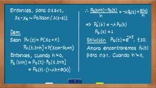 0630 ¿Qué es un proceso de Poisson Segunda definición probabilidades infinitesimales [upl. by Bebe531]