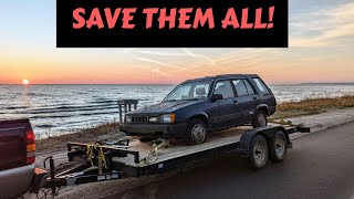 Upper Peninsula trip to save another Tercel 4wd Wagon [upl. by Akinhoj]