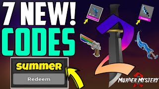 JULY UPDATE NEW MURDER MYSTERY 2 REDEEM CODES  ALL WORKING CODES FOR MM2  MM2 ROBLOX 2024 [upl. by Nioe916]