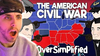 British Guy Reacts To The American Civil War  OverSimplified Part 1 [upl. by Am808]