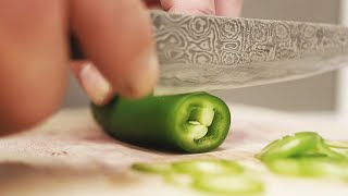 Sharp Japanese Knife Cutting Vegetables ASMR No Talking [upl. by Suzetta]