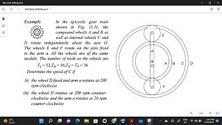 Gear train  Numerical Problem 06  Epicyclic gear train [upl. by Larry950]