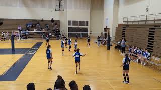 City Middle School Volleyball Blue Team Lydia Highlights [upl. by Seif]