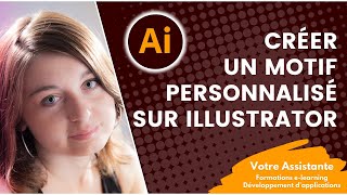 Créer un motif personnalisé sur Illustrator [upl. by Rafa]