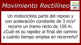 Formula de Velocidad Final a partir de aceleracion y distancia [upl. by Jobi]