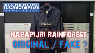 REVIEW JACKET CAGOULE NAPAPIJRI RAINFOREST  Originals or Fake [upl. by Ruy565]