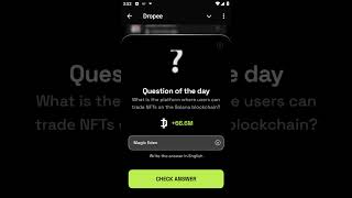 DROPEE  22092024  What is the platform where users can trade NFTs on the Solana blockchain [upl. by Touber]