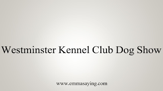 How to Pronounce Westminster Kennel Club Dog Dog Show [upl. by Tavish]