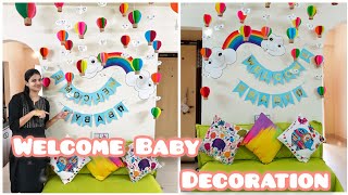 Welcome Home Baby Decoration Ideas Unique welcome Baby Decoration Ideas Grand welcome Decoration [upl. by Seadon]