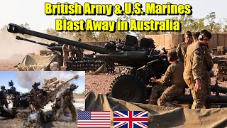 British Army Epic fire support with US Marines  Australia [upl. by Alana]