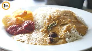 Arhar Daal Chawal Combo with Chutney amp Chips Recipe By Food Fusion [upl. by Ainoda]