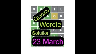 Wordle 277answer  best wordle strategy  23 march wordle answer hints solution tips shorts [upl. by Tandy]