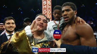 Andy Ruiz Jr interrupts Anthony Joshua interview to demand THIRD fight following rematch defeat [upl. by Okubo150]