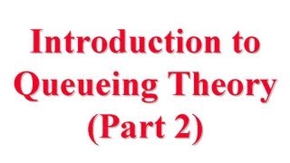 CSE5671330B Introduction to Queueing Theory for Computer System Performance Evaluation [upl. by Gunilla361]