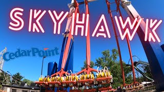 Skyhawk 103 Foot Giant Swing OffRide Cedar Point Sandusky Ohio Thrill Ride Review [upl. by Elagiba783]