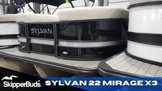 2022 Sylvan 22 Mirage X3 TriToon Boat Tour SkipperBuds [upl. by Euqinimod]