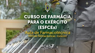 Concurso ESFCEx 2023  Farmacotécnica  Formas Farmacêuticas Estéreis [upl. by Nagah]