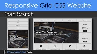 Build a Responsive Grid CSS Website Layout From Scratch [upl. by Gnouhp]