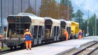 RhB Rhätische Bahn Gleisbauzug Preda  Bergün [upl. by Maxentia]