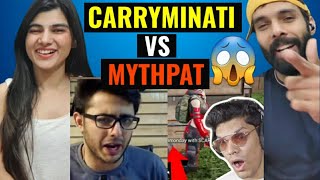 CARRYMINATI vs MYTHPAT PUBG Mobile😱  Carryminati Reaction video  Mythpat Reaction Deepak Ahlawat [upl. by Leonard]