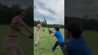 Sword Fight  7 seconds  Fight Choreography swords swordfighting choreography [upl. by Notgnirrab]