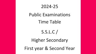 10th 11th 12th Exam Timetable amp Result date 2024 [upl. by Adihahs]