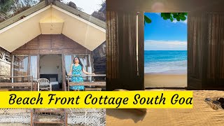 Best resort in South Goa Beach facing cottage Agonda Beach4k [upl. by Anailuig]