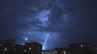 WarszawaGocław Timelapse 16072024 4K weather shorts timelapse [upl. by Ailiec]